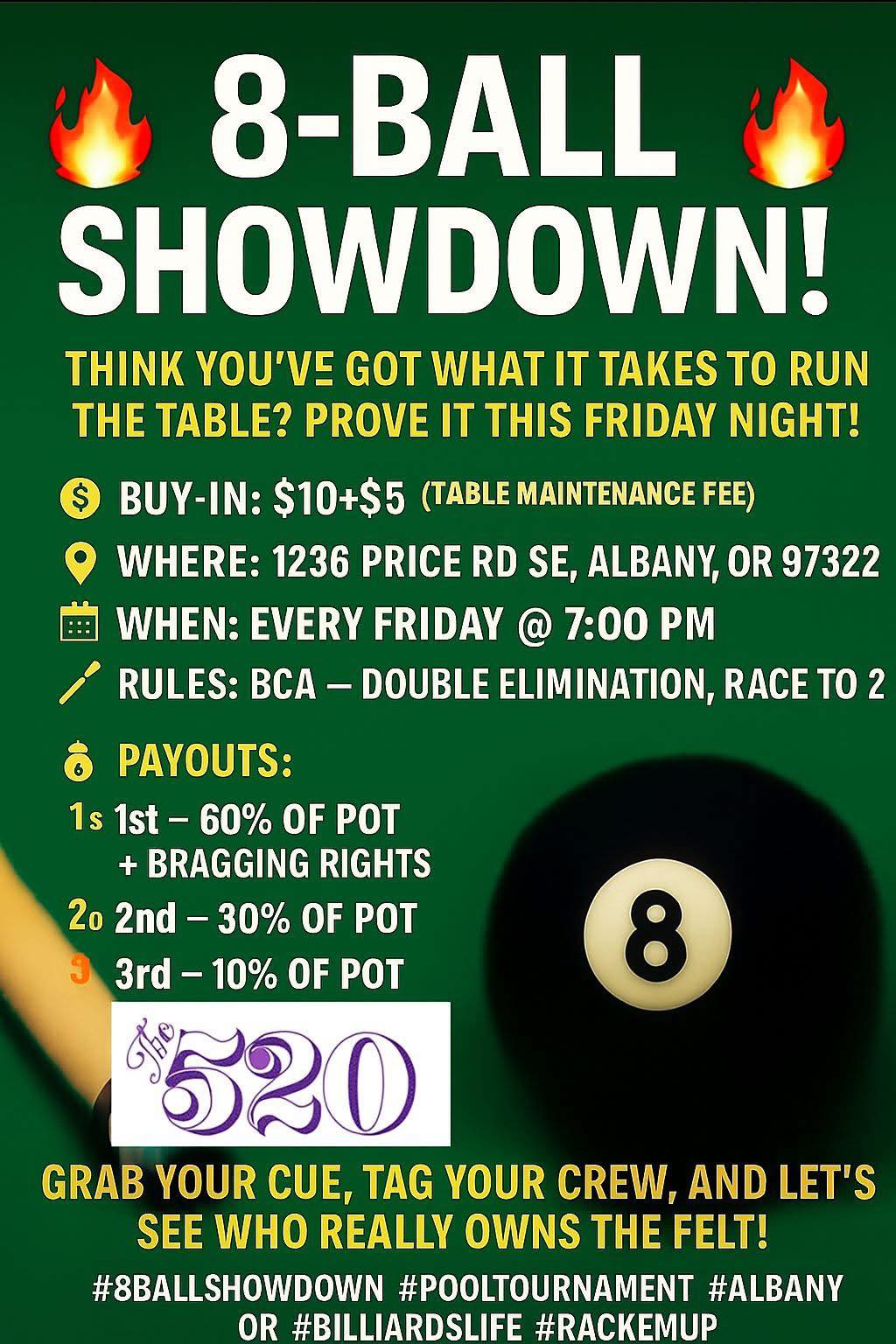 Tournament flyer / rules image